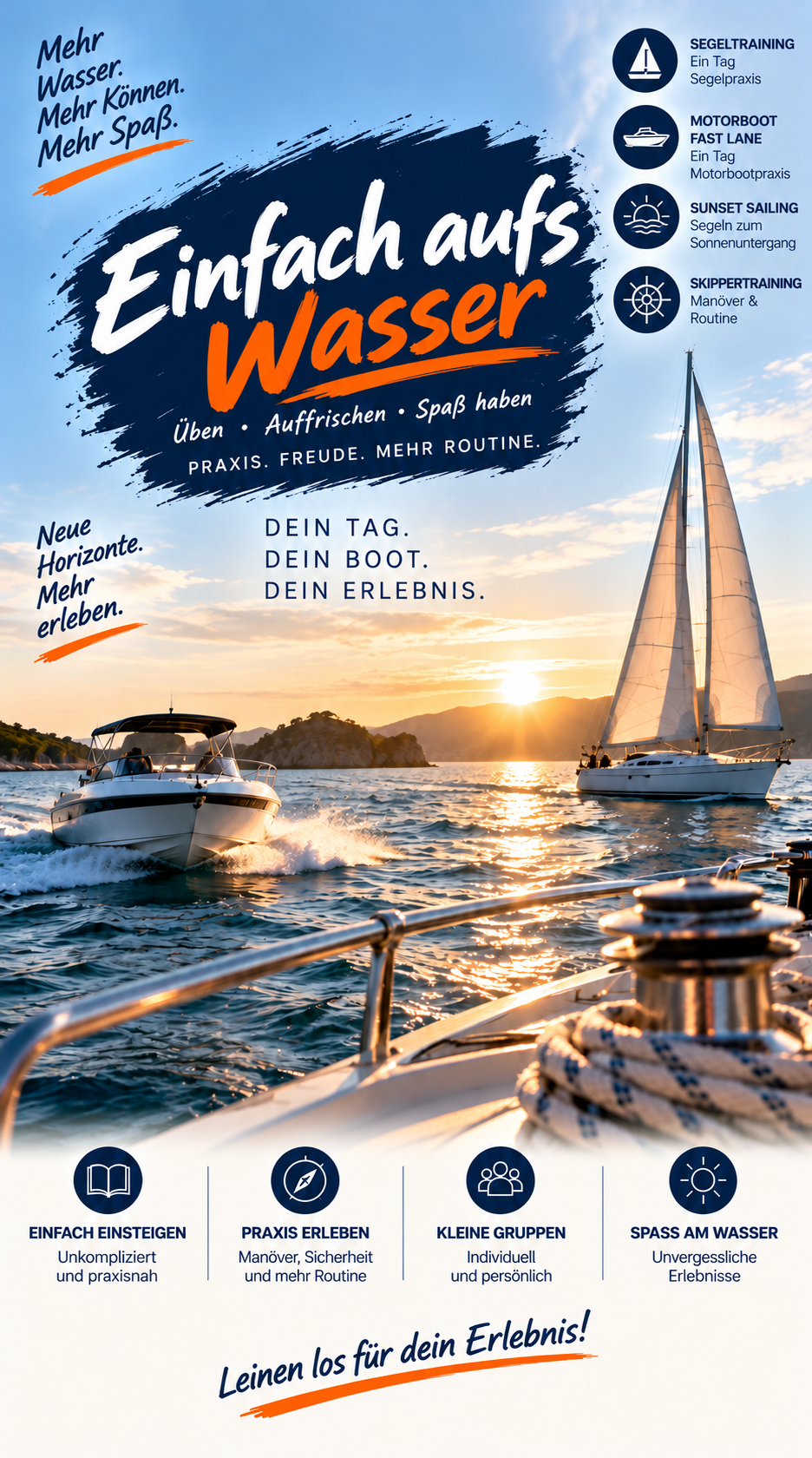 Einfach so aufs Wasser
